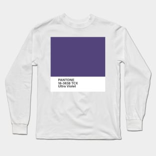 pantone 18-3838 TCX Ultra Violet Long Sleeve T-Shirt